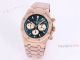 New Audemars Piguet Frosted Gold Royal Oak Rose Gold Watch 41mm Silver Dial with Stop Function High Copy (8)_th.jpg